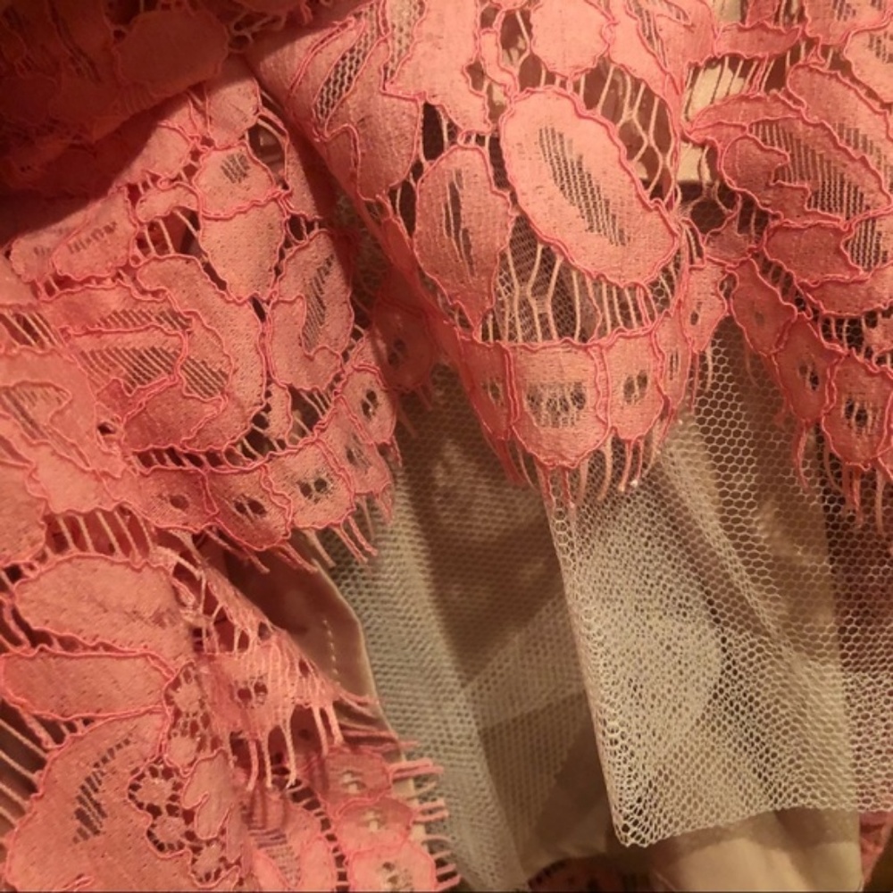 Beautiful Pink Lace Dress with Silk Lining [Sz 6]